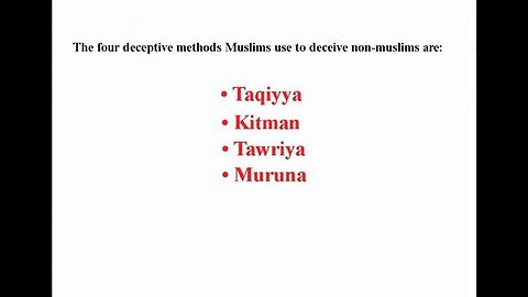 "Unveiling Islam: Exploring the 4 Deceptions Permitted by the Koran"