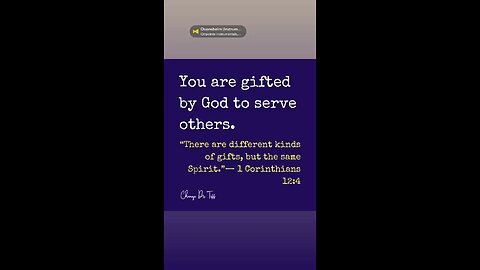 Your uniqueness is God’s gift to the world.