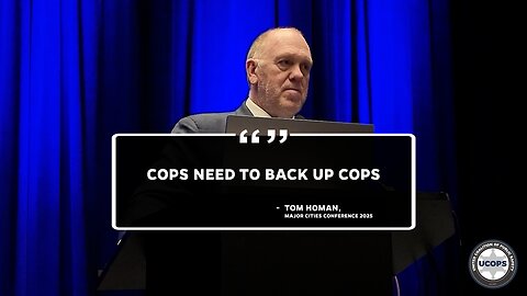Cops Need to Back Cops