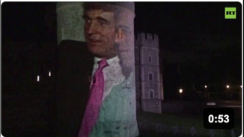Four arrested after Windsor Castle LIT UP with images of Trump and Epstein