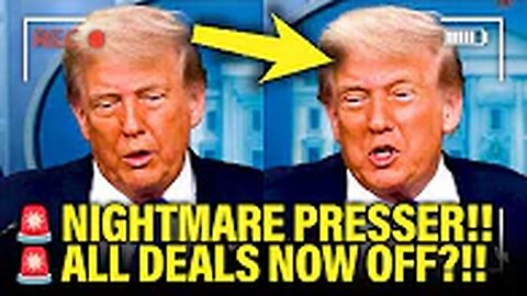 Trump has DISASTER PRESSER in WH and LOSES IT on LIVE TV
