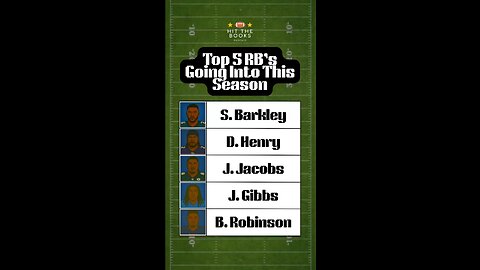 Huf’s Top 5 RB’s heading into the 2025 Season! Do you agree, or disagree?🏈 