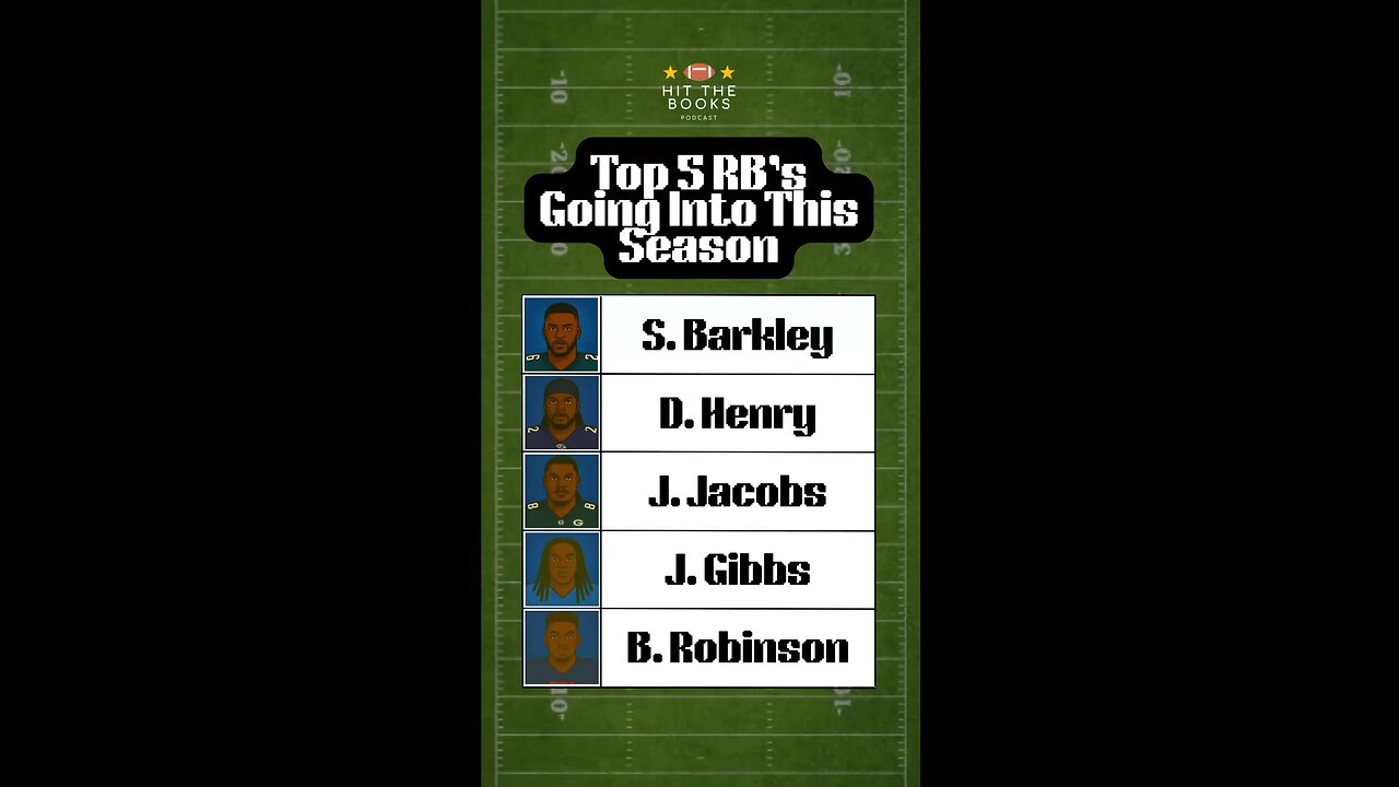 Huf’s Top 5 RB’s heading into the 2025 Season! Do you agree, or disagree?🏈