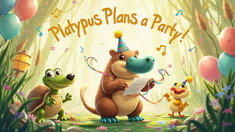 Platypus Plans a Party 🦆🎉 | Upbeat Kids’ Song About Celebration & Planning