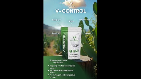 Vital Health V-Control Dietary Supplement Supports Bodys Blood Sugar Levels