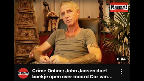 John jansen doetboekje open over Cor van hout zn dood