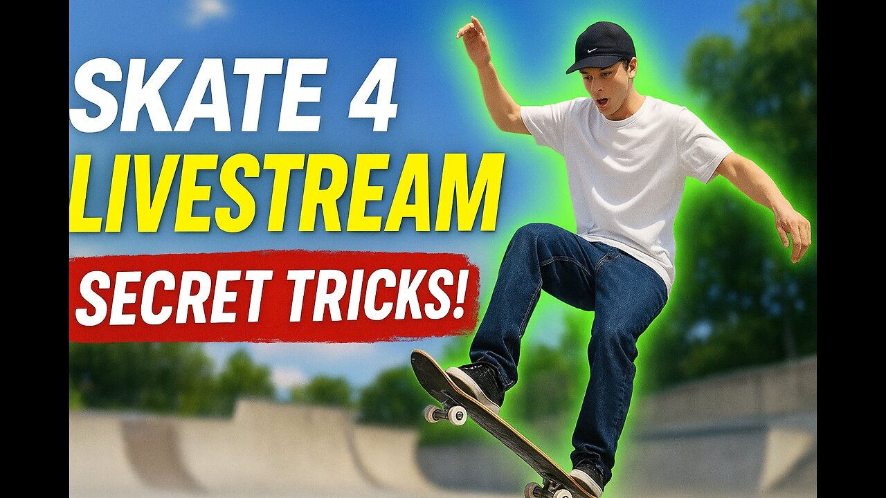 SKATE 4 LIVESTREAM: I WENT OFF AND UNLEASHED SECRET TRICKS NOBODY KNOWS!!!