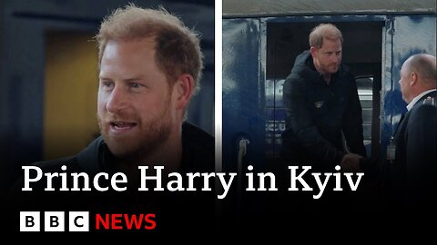 Prince Harry makes surprise visit to Ukraine | BBC News