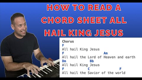 Learn To Play Piano | How To Read A Chord Sheet And Spice Up Your Playing | All Hail King Jesus