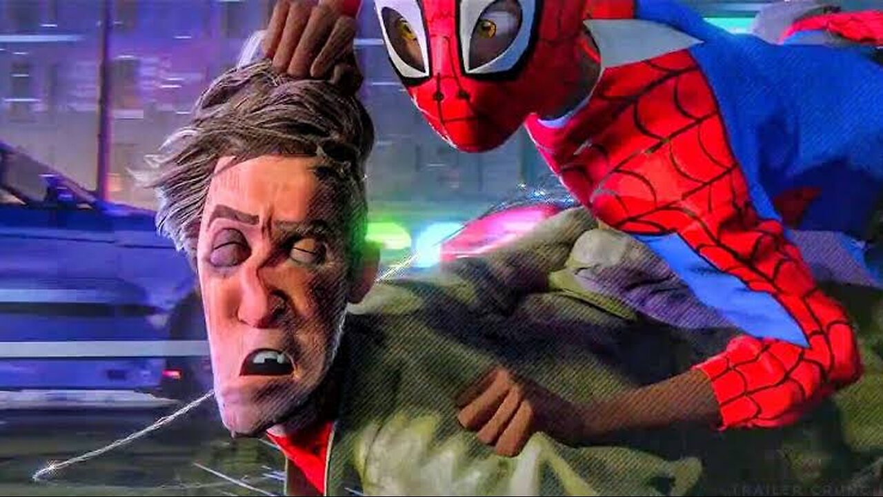 Miles Morales and Peter B. Parker - Police Chase Scene - Spider-Man_ Into the Spider-Verse (2018)