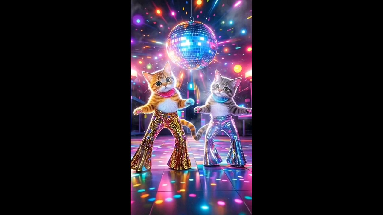 Ai cat disco dancing