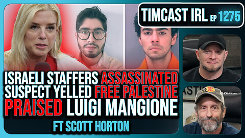 Israeli Staffers ASSASSINATED, Suspect Yelled FREE PALESTINE, PRAISED Luigi Mangione