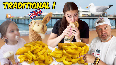 A Proper British Seaside Feast! | Fish & Chips, Cornish Pasty & Family Fun in Paignton