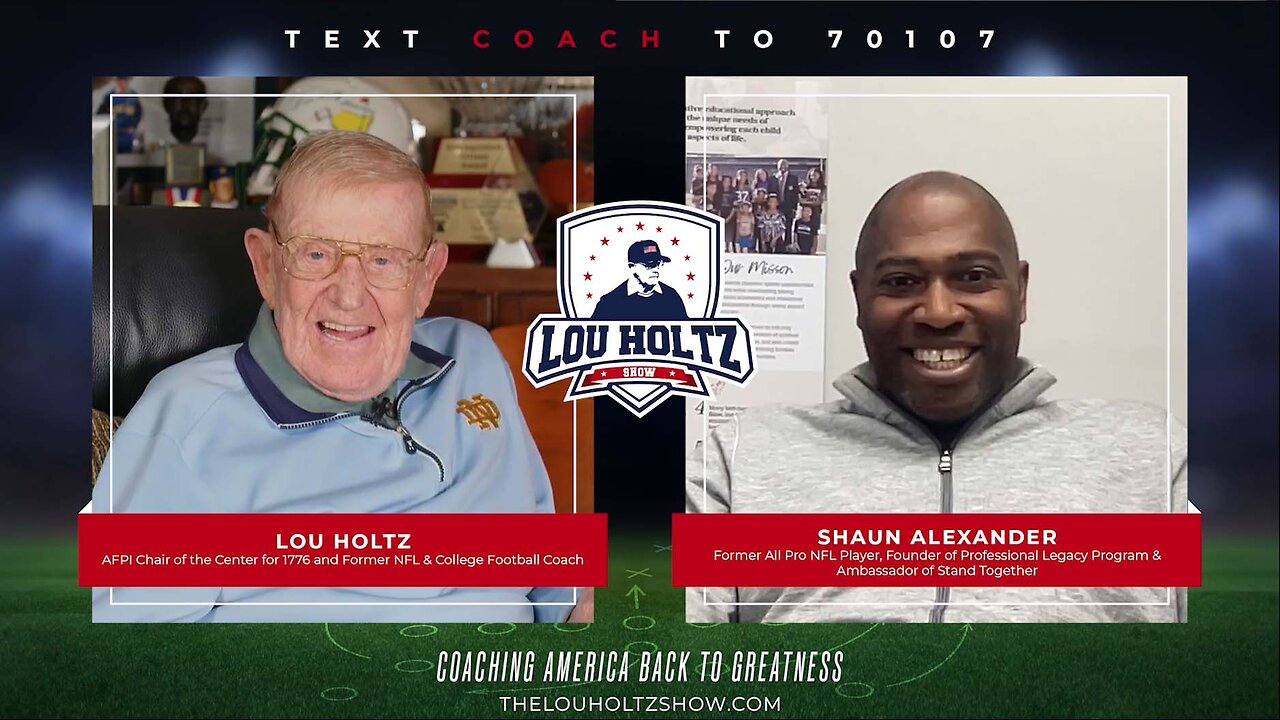 The Lou Holtz Show S2 EP7 | Shaun Alexander on Faith, Family, and Leaving a Legacy #podcast