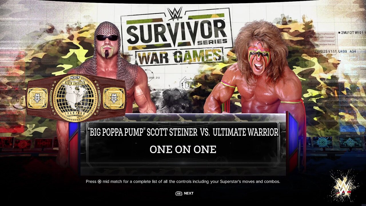 WWE 2k24 Scott Steiner(c) vs Ultimate Warrior