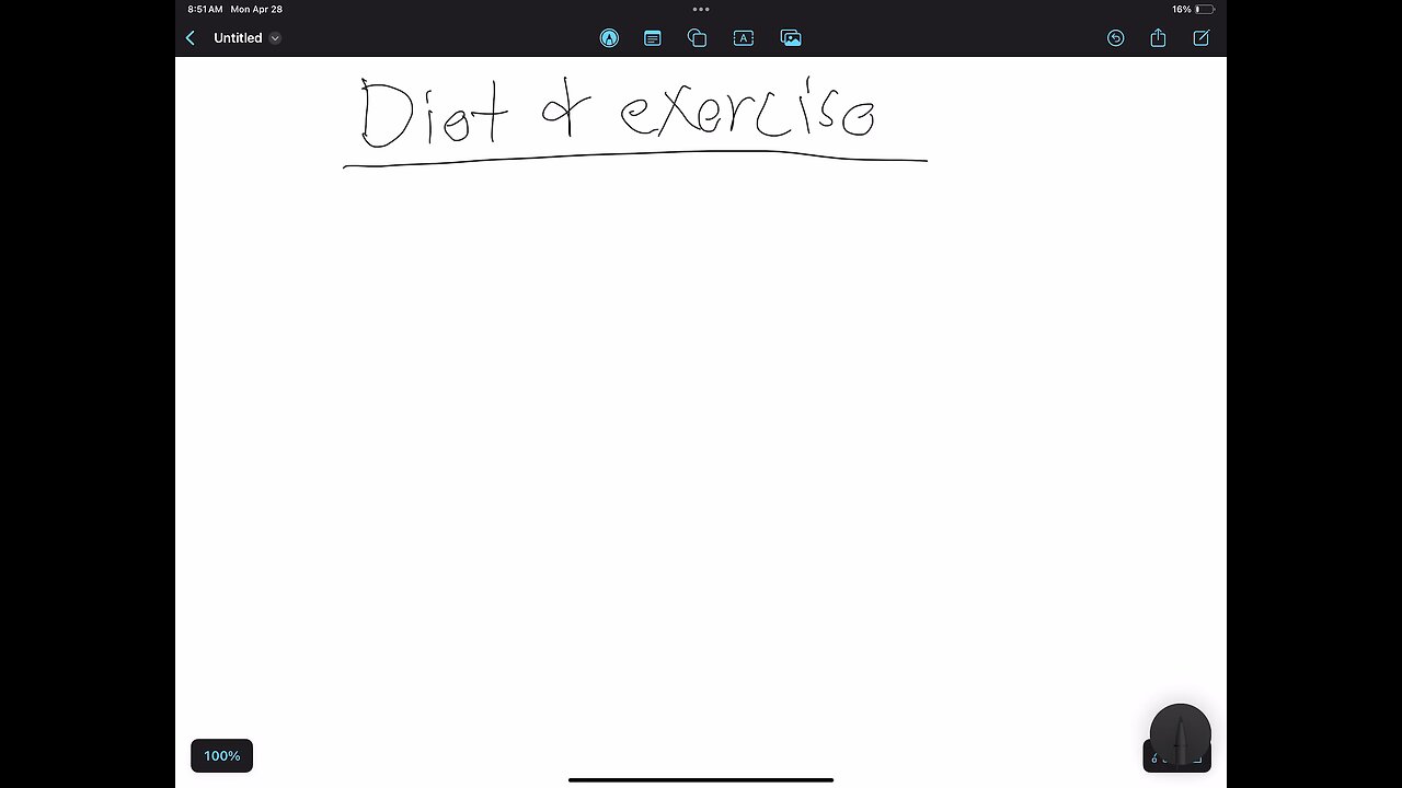 Diet and exercise