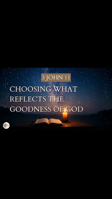 Choosing What Reflects the Goodness of God | 3 John 11