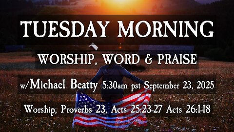 🌤️TUESDAY MORNING✝️