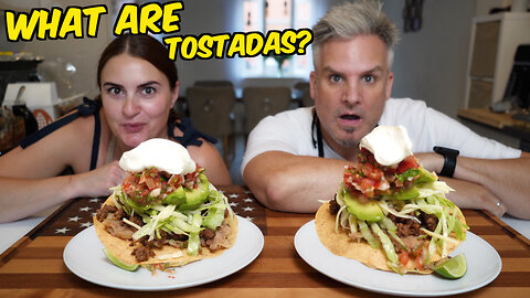 Brits Try Tostadas for the First Time ! | If This Works its life changing !