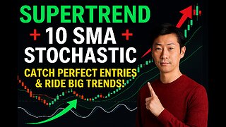 Supertrend + 10 SMA + Stochastic Trading Strategy | Catch Perfect Entries & Ride Big Trends!