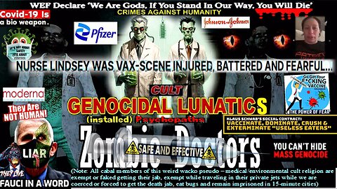 Zombie Doctors- Nurse Lindsey Was Vax-Scene Injured, Battered and Fearful... (compilation version)