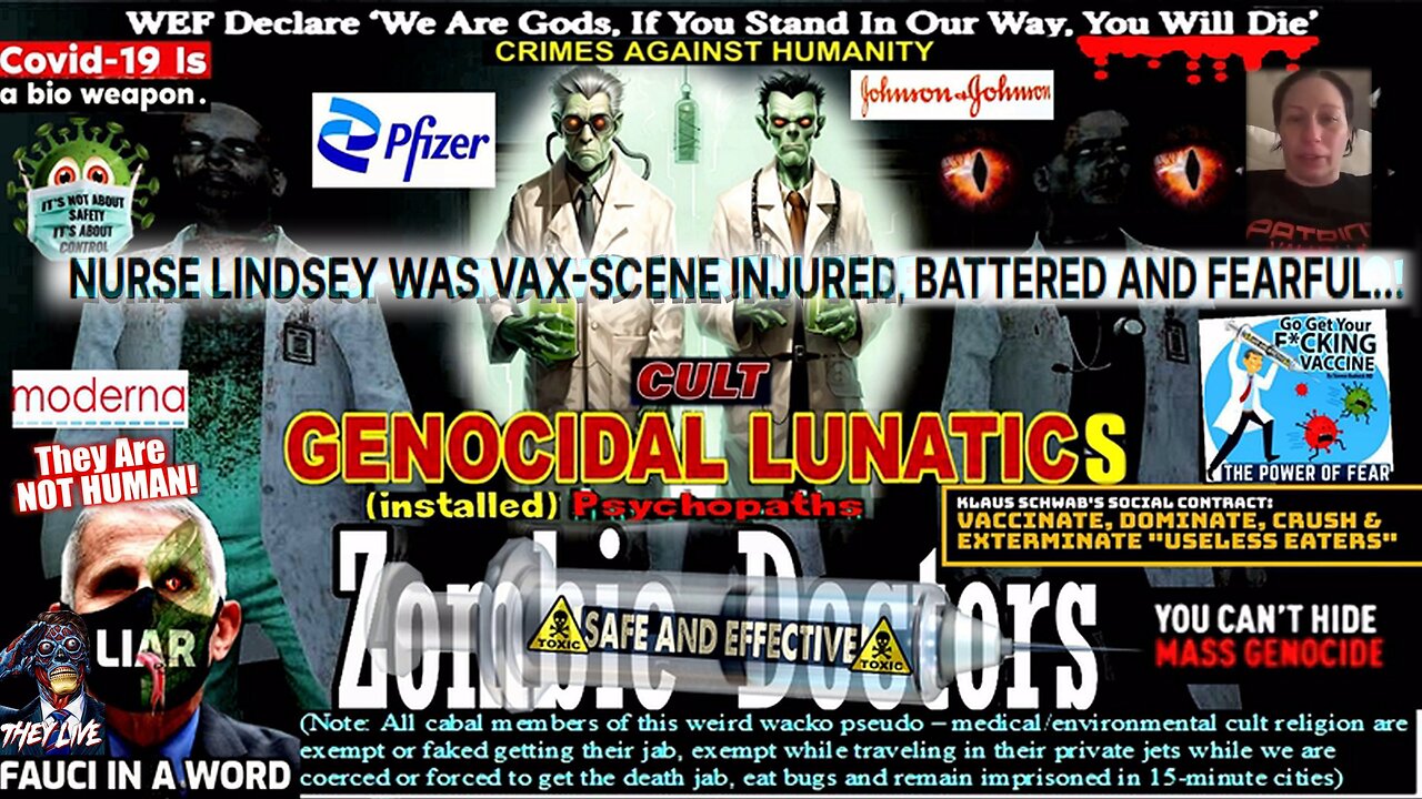 Zombie Doctors- Nurse Lindsey Was Vax-Scene Injured, Battered and Fearful... (compilation version)