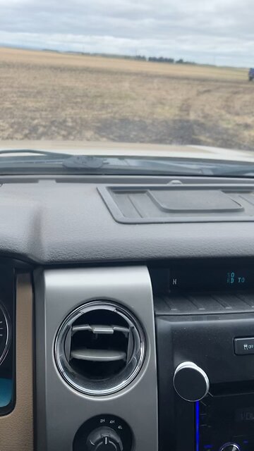 me and tim driving in the field #shorts