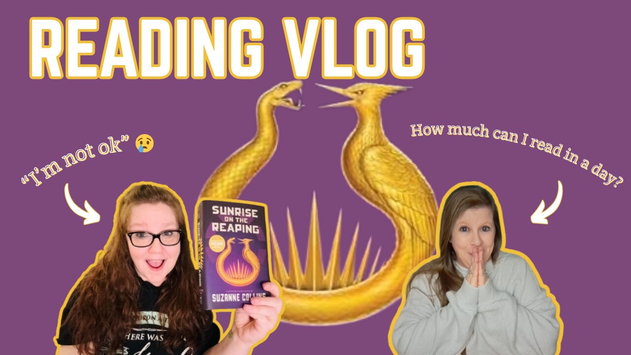 Sunrise On The Reaping Reading Vlog #suzannecollins #hungergames