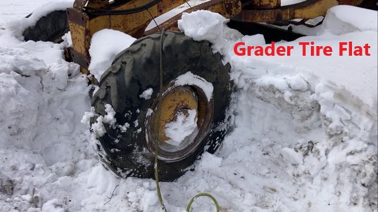 Adams 550 Grader Flat Tire,,, Only on the Bottom Mar 25 2025