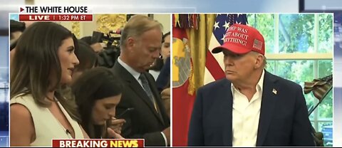 TRUMP❤️🇺🇸🥇🪽🕺ADDRESSES THE MEDIA🤍🇺🇸🏅🪽🎬TAKES QUESTIONS IN OVAL OFFICE💙🇺🇸🏅🪽🎤🏛️⭐️