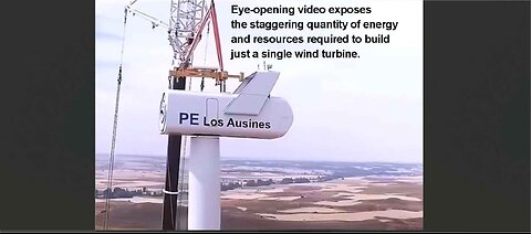 energy and resources required to build just a single wind turbine