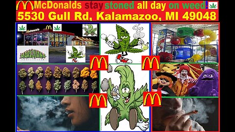 McDonald in Kalamazo MI: 5530 Gull Rd, Kalamazoo, MI 49048 high on weed/THC