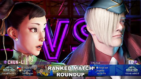 Kuya Kalbo SF6 Ranked Match Roundup. Chun Li Master Rank [Hori Fight Stick]