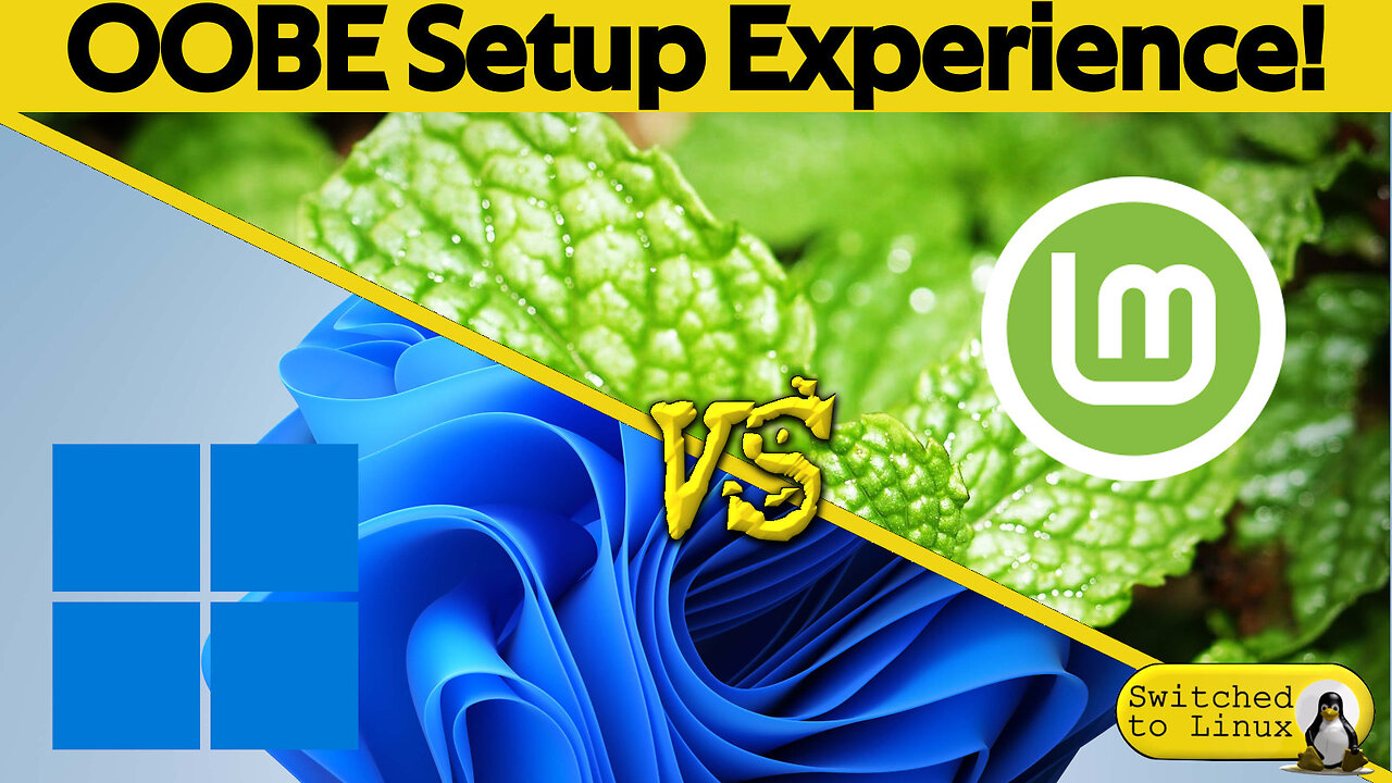 Windows vs Linux Mint | OOBE Setup