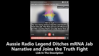 Aussie Radio Legend Ditches mRNA Jab Narrative and Joins the Truth Fight