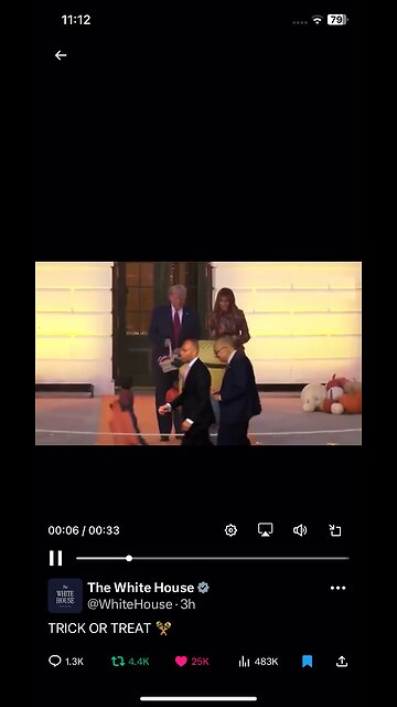 The White House 30/10/2025 Halloween