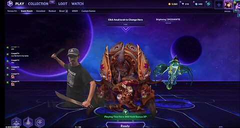 Playing some HOTS!
