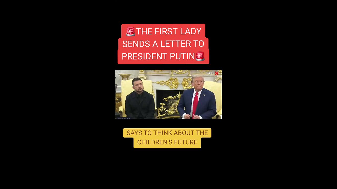 the first lady sends a letter to Putin