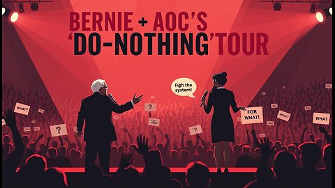 Bernie + AOC’s Do-Nothing “Tour” 🏟 😒