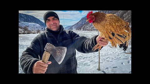 Azerbaijan Cooking CHICKEN SHAWARMA RECIPE - Juicy and Crispy Campfire Shawarma