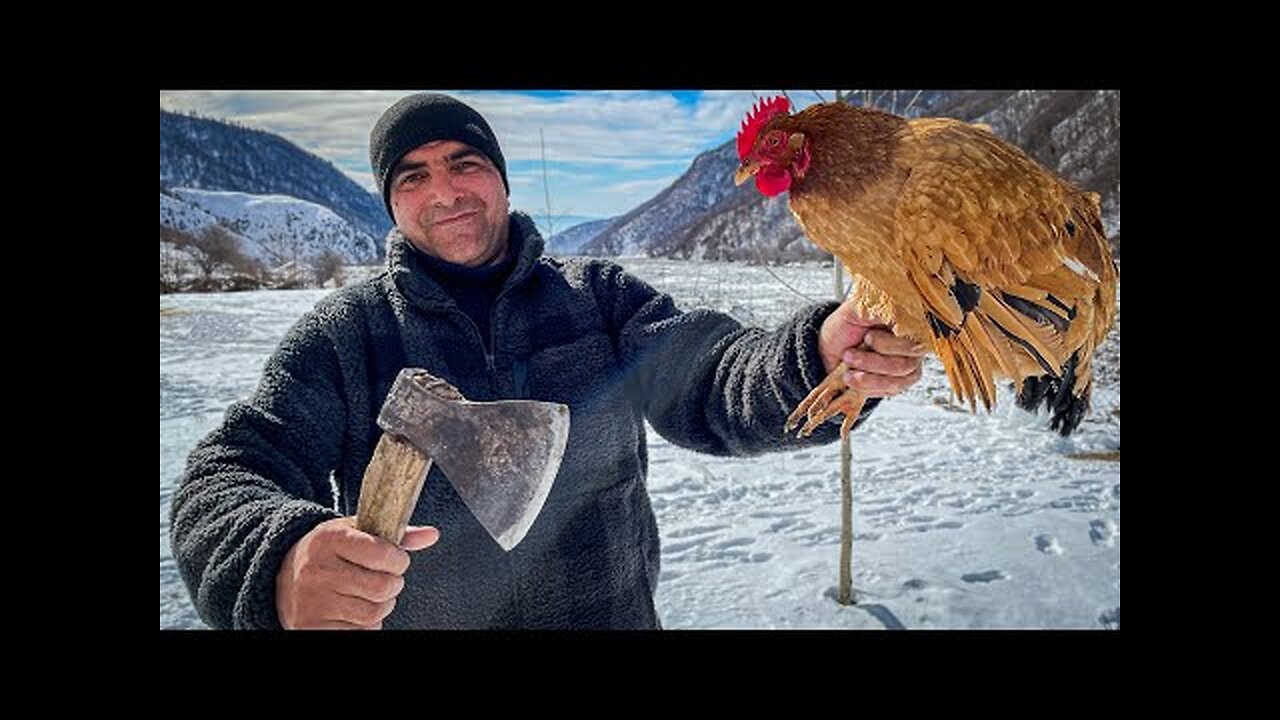 Azerbaijan Cooking CHICKEN SHAWARMA RECIPE - Juicy and Crispy Campfire Shawarma