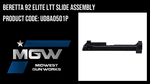 Beretta 92 Elite LTT Slide Assembly - UD8A0501P