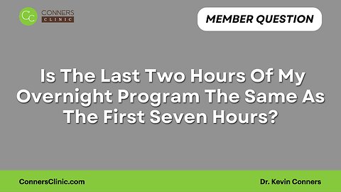 Rife Overnight Program Concern