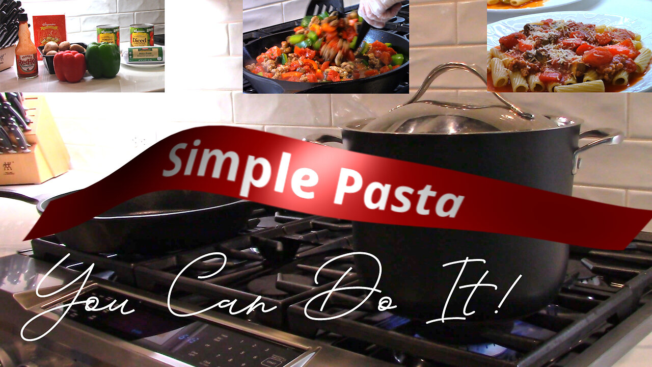 Fast & Easy Tomato Based Pasta with Italian Sausage