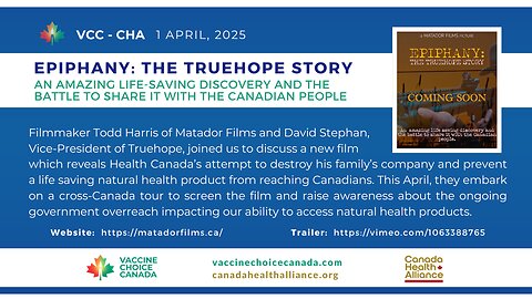 Epiphany: The Truehope Story with Filmmaker Todd Harris and Truehope VP David Stephan