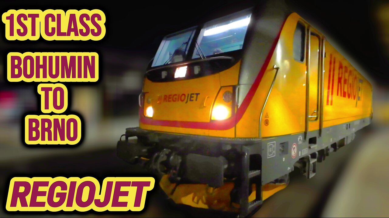 Regiojet: Stylish 1st Class Journey from Bohumín to Brno