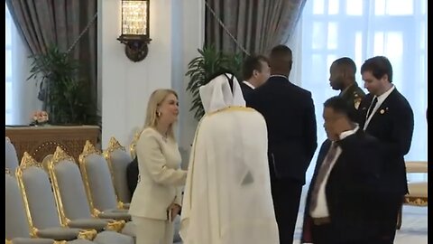 Pete Hegseth & Karoline Leavitt at Amiri Palace - Amiri Diwan-- in Doha Qatar before Trump meeting