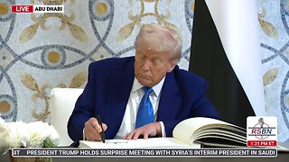 WATCH: President Trump Signs the U.A.E. Guest Book and makes Final Remarks - 5/15/25