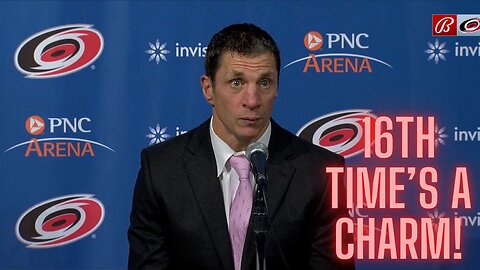 The Carolina Hurricanes have finally won a Conference Finals game in their 16th try!