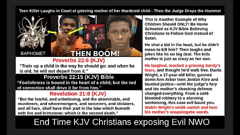 Teen Killer Laughs in Court at grieving mother of Murdered child - Then the Judge Drops the Hammer